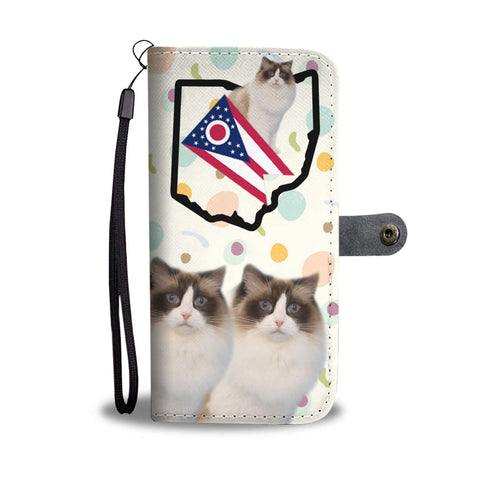 Ragdoll Cat Print Wallet CaseOH State