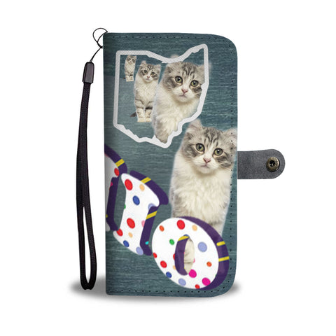American Curl Cat 3D Print Wallet CaseOH State