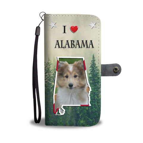 Shetland Sheepdog Print Wallet CaseAL State