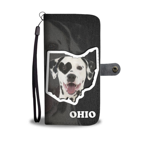 Dalmatian dog Print Wallet CaseOH State