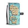 Basset Hound Dog Pattern Print Wallet CaseWI State