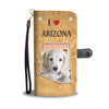 Dachshund Print Wallet CaseAZ State
