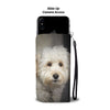 Labradoodle On Black Print Wallet CaseAZ State