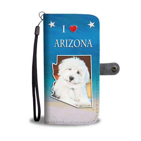 Old English Sheepdog Print Wallet CaseAZ State