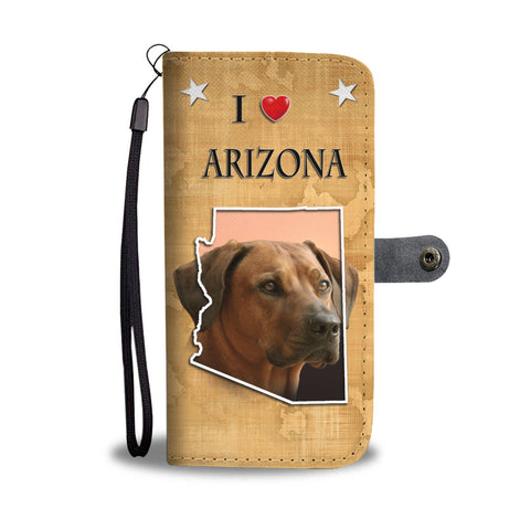 Rhodesian Ridgeback Print Wallet CaseAZ State
