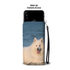Samoyed Dog Print Wallet CaseAZ State