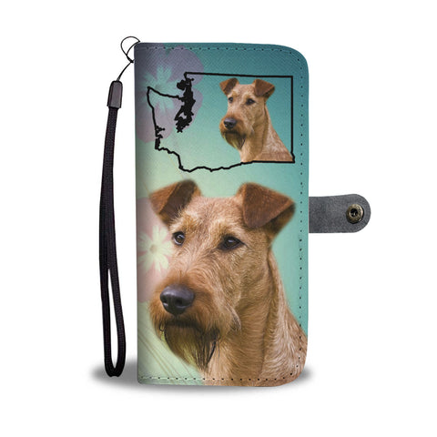 Irish Terrier Print Wallet CaseWA State