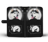 Siberian Husky Print Wallet CaseWA State