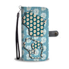 Golden Retriever Dog Pattern Print Wallet CaseWI State