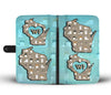 Pekingese Dog Pattern Print Wallet CaseWI State