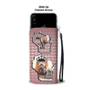 Yorkie Dog Art Print Wallet CaseWI State