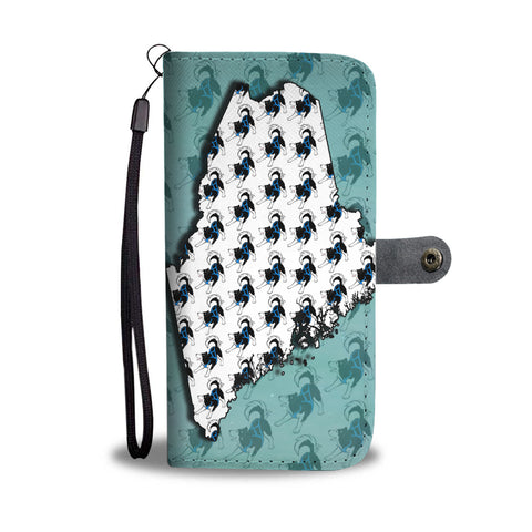 Siberian Husky Dog Pattern Print Wallet CaseME State
