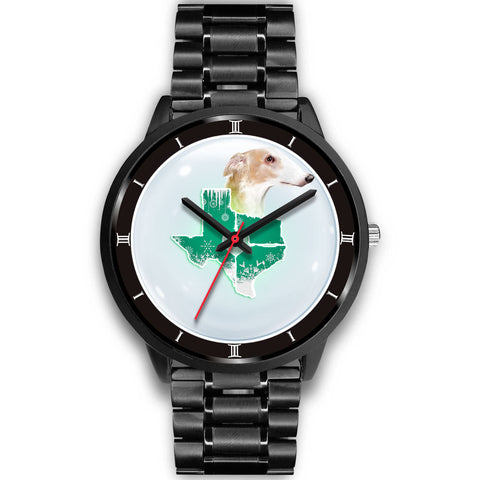 Borzoi Dog Texas Christmas Special Wrist Watch