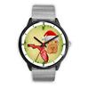 Cute Shar Pei Print On Christmas Wrist WatchFL State
