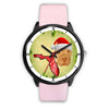 Cute Shar Pei Print On Christmas Wrist WatchFL State