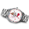 Basset Hound California Christmas Special Silver Wrist Watch