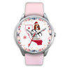 Basset Hound California Christmas Special Silver Wrist Watch