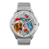 Boxer Dog On Christmas Florida Wrist Watch