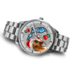 Boxer Dog On Christmas Florida Wrist Watch
