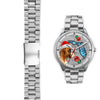 Boxer Dog On Christmas Florida Wrist Watch