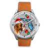 Boxer Dog On Christmas Florida Wrist Watch