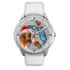 Boxer Dog On Christmas Florida Wrist Watch