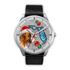 Boxer Dog On Christmas Florida Wrist Watch