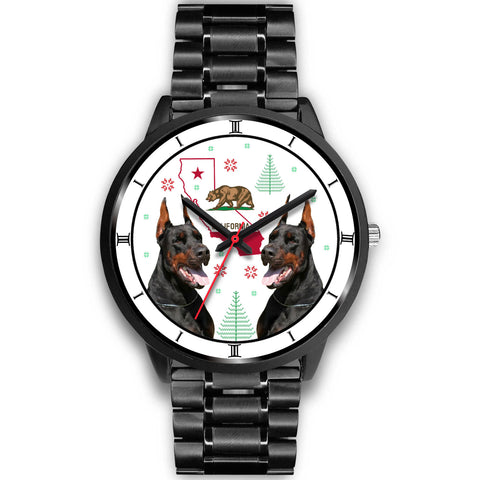 Doberman Pinscher California Christmas Special Wrist Watch