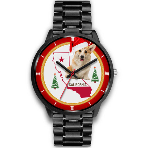 Pembroke Welsh Corgi California Christmas Special Wrist Watch