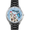 Cute Dalmatian On Christmas Florida Wrist Watch