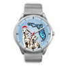 Cute Dalmatian On Christmas Florida Wrist Watch