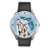 Cute Dalmatian On Christmas Florida Wrist Watch