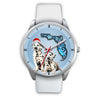 Cute Dalmatian On Christmas Florida Wrist Watch