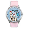 Cute Dalmatian On Christmas Florida Wrist Watch
