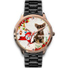 Cute Chihuahua Dog New York Christmas Special Wrist Watch