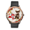 Cute Chihuahua Dog New York Christmas Special Wrist Watch