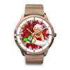 Bordeaux Mastiff Dog New York Christmas Special Wrist Watch