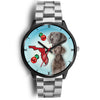 Weimaraner On Christmas Florida Wrist Watch