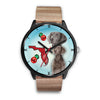 Weimaraner On Christmas Florida Wrist Watch