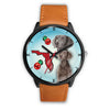 Weimaraner On Christmas Florida Wrist Watch