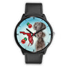 Weimaraner On Christmas Florida Wrist Watch