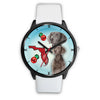 Weimaraner On Christmas Florida Wrist Watch