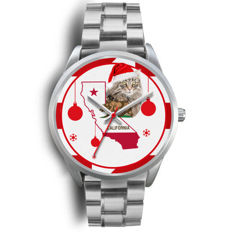 Norwegian Forest Cat California Christmas Special Wrist Watch