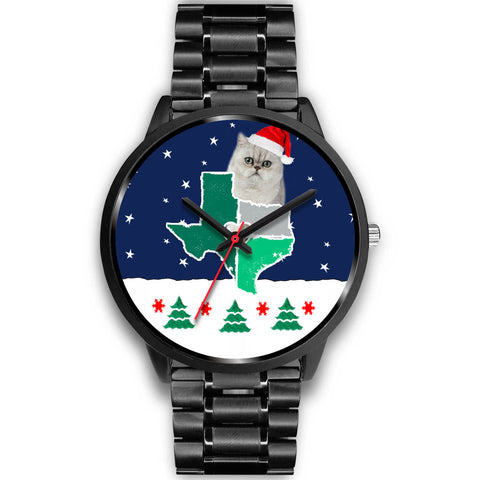 Exotic Shorthair Cat Texas Christmas Special Wrist Watch