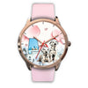 Cute Dalmatian Dog Alabama Christmas Special Wrist Watch