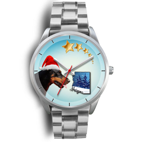 Doberman Pinscher Arizona Christmas Special Wrist Watch