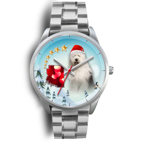 Old English Sheepdog Arizona Christmas Special Wrist Watch