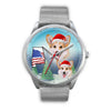 Pembroke Welsh Corgi Alabama Christmas Wrist Watch