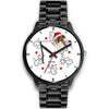 Borzoi Dog Georgia Christmas Special Wrist Watch