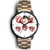Japanese Chin Love Print Christmas Special Wrist Watch